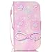 Produktbild iPhone 5 5S SE Leder Fall, w-pigcase Colorful PU Leder Case mit Magnet verschluss und ID/Kreditkarte Halterung Eingebautes Ständer Funktion Bookstyle Brieftasche Schutzhülle Haut Portable slim case cover für iPhone 5/5S/SE