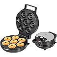 DLC Mini Donut Maker - Electric Non-Stick Surface Makes 7 Small Doughnuts- Decorate, Frost or Ice Your Own for Kid Friendly Baked Dessert Treat - Donut Maker, Unique Summer Baking Activity for Adults