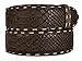 Produktbild echt Ledergürtel dunkelbraun, Pythonprägung, 4 cm breit, 100 cm lang