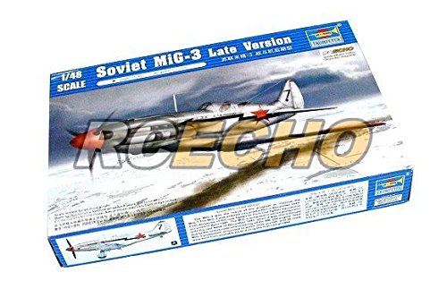 RCECHO® TRUMPETER Aircraft Model 1/48 Soviet MiG-3 Late Version Scale Hobby 02831 P2831 174; Full Version Apps Edition