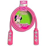 Saltar en estilo con el Disney Minnie Mouse deluxe cuerda de saltar.