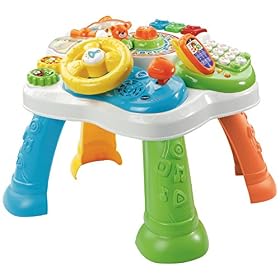 VTech – Ma Table d&rsquo;Activités Bilingue, Table Multi-Jeux Bébé Interactive et Évolutive, Jouet d&rsquo;Activité et de Développement, Éveil Musical, Cadeau Bébé Dès 9 Mois – Contenu en Français et Anglais