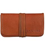 Tabaktasche Leder Braun Stilord "Flavio"