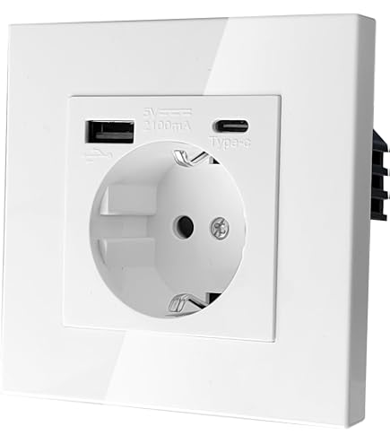 Base Presa Schuko 16A Schneider Electric Odace S520057: Meccanismo Con Connessione Automatica, Colore Bianco (Pacco Da 10) - 2