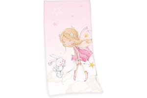 Hedding Little Fairy Velour Handduk, 75 x 150 cm, 100% bomull/Velour