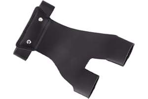 Riuulity Archery Glove, Archery Hand Guard Imitation Cow Leather 2 Fingers Eliminate Finger Soreness When Shooting Left Hand