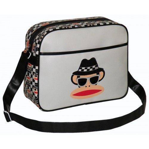 Preisvergleich Produktbild Paul Frank Monkey Blues Brother weiß Tasche, um
