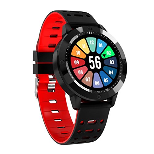 Preisvergleich Produktbild EARS BT4.0 Smart Watch Herzfrequenz Blutdruck Sauerstoff Sport Smartband (Rot)