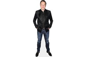 CELEBRITY CUTOUTS Elon Musk (Black Jacket) mini formato