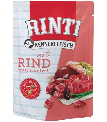 Rinti Leichte Beute Hundefutter - Rind & Wild 6x400g, Getreidefrei & Fettarm