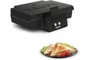 ‎KRUPS Krups Opiekacz do Kanapek, Czarny, 29,5x31,6x15,5 cm