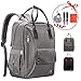Produktbild Baby Wickelrucksäcke, OMORC Groß Wickeltasche Rucksack Multifunctional Babytasche mit 2 Kinderwagen-haken, Stilvolle und Dauerhafte Reise-tasche für Mutter und Vater, Grau