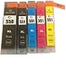 Produktbild Inksbroker Kompatible Druckerpatronen für Canon Pixma MG5450 / iP7250 / MG6350 / MX925, Ersatz für PGI-550BK / CLI-551BK / CLI-551C / CLI-551M / CLI-551Y, gechipped, kein Originalprodukt