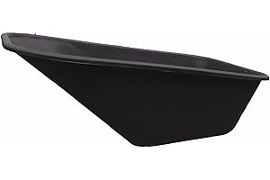 KetoPlastics WHEEL BARROW BLACK REPLACEMENT PLASTIC BODY 110 LITRE/NO HOLES MADE IN UK