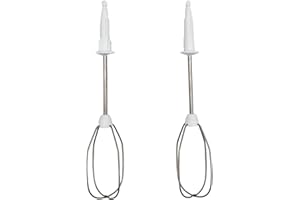 NaschLager Schneebesen 00659596 kompatibel mit Bosch Siemens Handmixer MFQ3010 MFQ3020 MFQ3030 MQ95020 300W 450W Ersatz Rührbesen Zubehör Rührstäbe Mixeraufsatz Mixstäbe 2 Stück rechts links