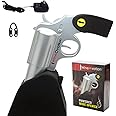 WineOvation Electric Gun Wine Bottle Opener with Foil Cutter for Gun Enthusiasts and Wine Lovers (Open your Wine Bottle Fast with This New Corkscrew) Wine Gun Silver