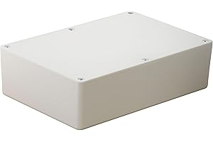 HeiGroup - MB6W ABS Kunststoffgehäuse mit Deckel, Mehrzweckgehäuse, Modulgehäuse, (LxBxH) 220 x 150 x 64 mm, Weiß - Matt