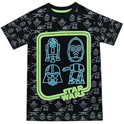 Star Wars - Camiseta para niño - Brilla en la Oscuridad - 8 - 9 Años