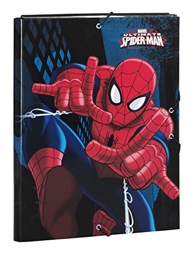 Safta SF-511543-068 - Carpeta Folio con Gomas y 3 Solapas dise o Spiderman Safta SF-511543-068 - Carpeta Folio con Gomas y 3 Solapas dise o Spiderman