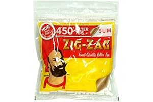 4lite Zig Zag Slim Filter Tips for Cigarettes, 500 g, Pack of 450