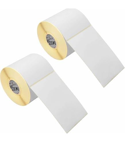 Étiquettes Thermiques 102x64 Mm - 2 Rouleaux (1240 étiquettes) - Pour Imprimantes Zebra Et Autres, Expédition Et Usage Multiple
