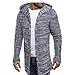 Produktbild Binggong Herren Shirt,Herren Oversize Muscleshirt Hoodie Pullover Sweatshirt Lässige Strickjacke mit Langen Ärmeln für Männer