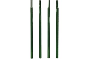Louis Moulin Pack 4 Tubes Rond 20 à enfoncer 45 cm - Vert Sapin - Made in France