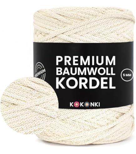 Katoenen koord - 100% katoen in mooie kleuren