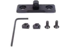 OAREA Adattatore di montaggio per bipiede M-Lok AR15 Adattatore bipiede compatibile con Rail mlok per imbracatura Harris Bipod Sling in alluminio