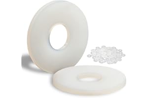 Mbsomnus 100 Pezzi Distanziali Tondi Rondelle Plastica M3-10MM Rondelle in Nylon Dischi in Plastica Poliammide con Diametro Esterno Ridotto per Macchinari Elettrodomestici Idraulici