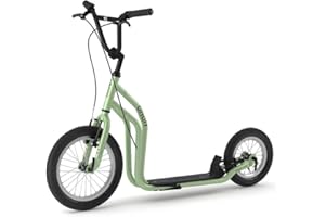 Trottinette Yedoo City – a partir de 140 cm, jusqu'à 120 kg, avec des pneus 16“/12“- Trottinette Urbaine pour Adultes et Enfants avec béquille et Guidon réglable
