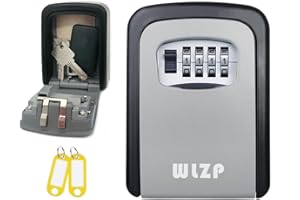 WLZP Caja de Cerradura con Llave, Llave de Combinación Caja de Almacenamiento Bloqueo Seguro, Convenientes para Home, Factory, Decoration Company de la Llave del de la Obra y Gerencia - Regalos 2 Llavero