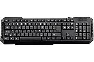 DROXIO 3GO KBDRILEPS2 - Teclado Multimedia para PS2, Color Negro