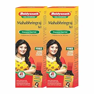 Baidyanath Mahabhringraj Tel I For Hair Growth I Anti Dandruff I 100ml Pack of 2