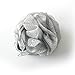 1541 London Exfoliating Bath & Shower Body Puff / Scrunchie / Buffer (Silver Grey)