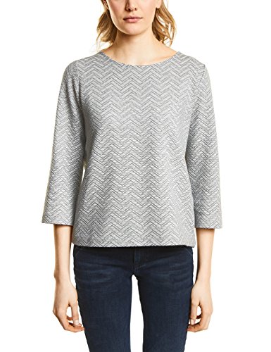 Preisvergleich Produktbild Street One Damen Sweatshirt 300561 Desi, Mehrfarbig (Off White 20108), 38