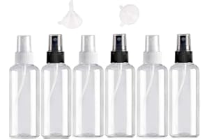Usmlicer 6 Pezzi 50ML trasparente contenitori spray, spray bottiglie bottiglie di set da viaggio