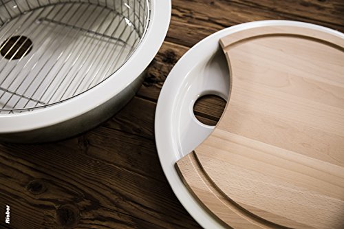 Rieber emailliert Küchenspüle Set E 39, weiß, 72014003 - 2