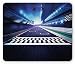 Produktbild Man Cave Mouse Pad, Finish Line on Racetrack Motion Blur Motorsports Competition Stadium Concept Image, Standard Size Rectangle Non-Slip Rubber Mousepad, Multicolor