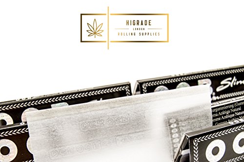 (5 Pakete) Schwarz OCB King Size Zigarettenpapier mit 4 Heftchen von OCB Rolling Tips - 5