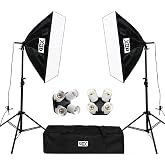 GDX TLB-4 Pro Light 50x70 cm 4 Duylu 2'li Softbox Fotoğraf ve Video &Ccedil;ekim Işık Seti (Lambasız)