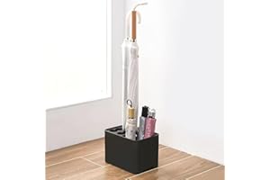 Amrocky Umbrella Stand Rack Umbrella Holder with Drip Tray for Entryway Corner Space Saving Organizer Home Office Decor Stored 10 Umbrellas (Black)