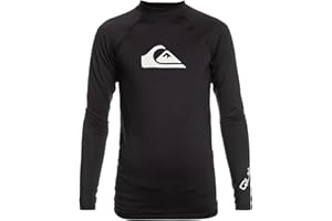 Quiksilver Boy's All Time Long Sleeve Youth Rashguard Surf Shirt Rash Guard Shirt (Pack of 1)