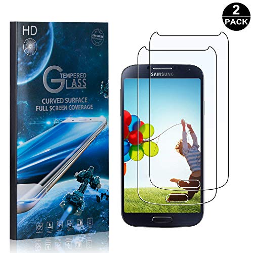 Preisvergleich Produktbild Bear Village® Galaxy S4 Displayschutzfolie, 9H Hart Panzerglasfolie, Anti-Kratzen, 99% Transparente Schutzfilm aus Gehärtetem Glas für Samsung Galaxy S4-2 Stück