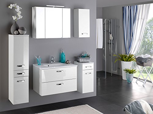 Spiegelschrank Badspiegel Spiegel Badmöbel Badschrank Beleuchtung „Bologna I“ (80cm) - 3