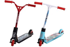 LUYANFX 2 Stück Finger Scooter, Mini Roller Spielzeug, Finger Scooter Spielzeug Set, 8.5 x 10.5 cm, Zufälliger Farbstil, Geschenke für Geburtstags, Halloween, Weihnachten (2 pcs)