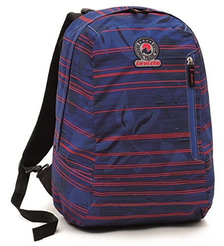 Zaino INVICTA - TWIST - double face - 2 zaini in 1 - Blu Rosso REVERSIBILE 26 LT