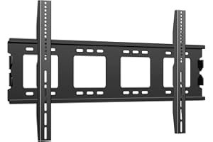 JXMTSPW TV Wall Mount Fixed for 50-120 Inch Heavy Curved Flat Screen TV Max VESA 900 x 600 mm Holds up to 125 kg Ultra Thin Heavy Monitor Wall Mount 75 80 85 90 100 Inch Universal TV Mount