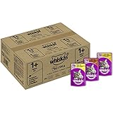 Whiskas 1+ Katzenfutter Gefl&uuml;gelauswahl in Sauce, 84 Beutel (84 x 100 g)