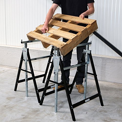 2 Stück Gerüstböcke höhenverstellbar max. 180 kg KRT671003 - 6